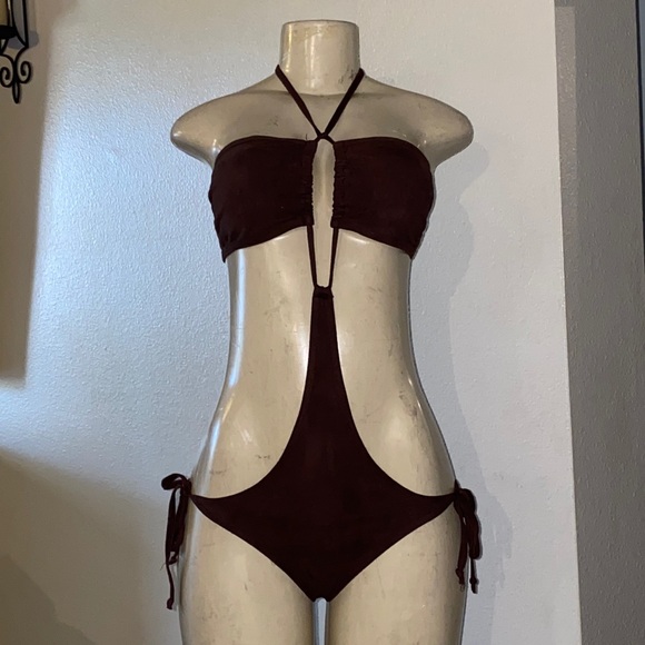 Daisy Corsets Other - NWOT Daisy Beachwear Brown Monokini